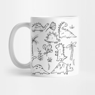 dinosaurs, dinosaurs were alive a long time ago Mug